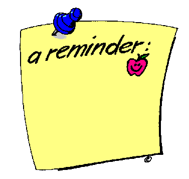 homework clipart reminder