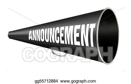 Clip art announcement stock. Announcements clipart megaphone
