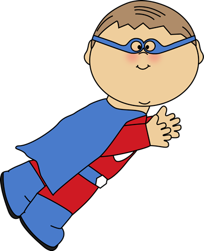 Announcements clipart superhero. Boy flying lots of