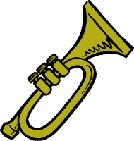 Announcements clipart trumpet. Music clip art pinterest
