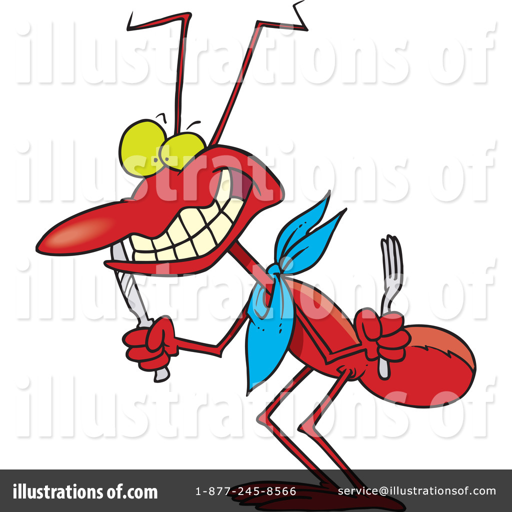 Ant clipart alphabet. Illustration by toonaday royaltyfree