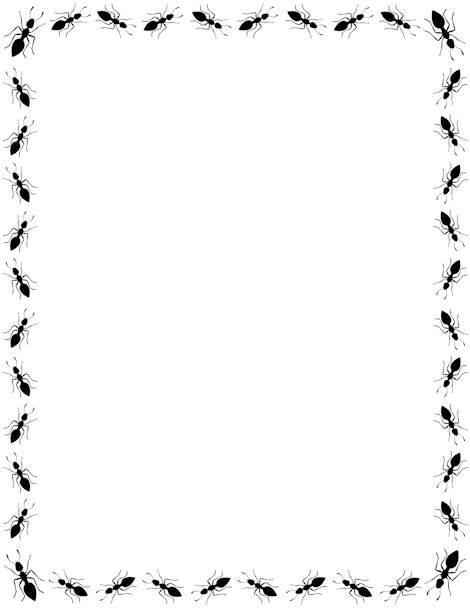 Ants clipart border. Printable ant free gif
