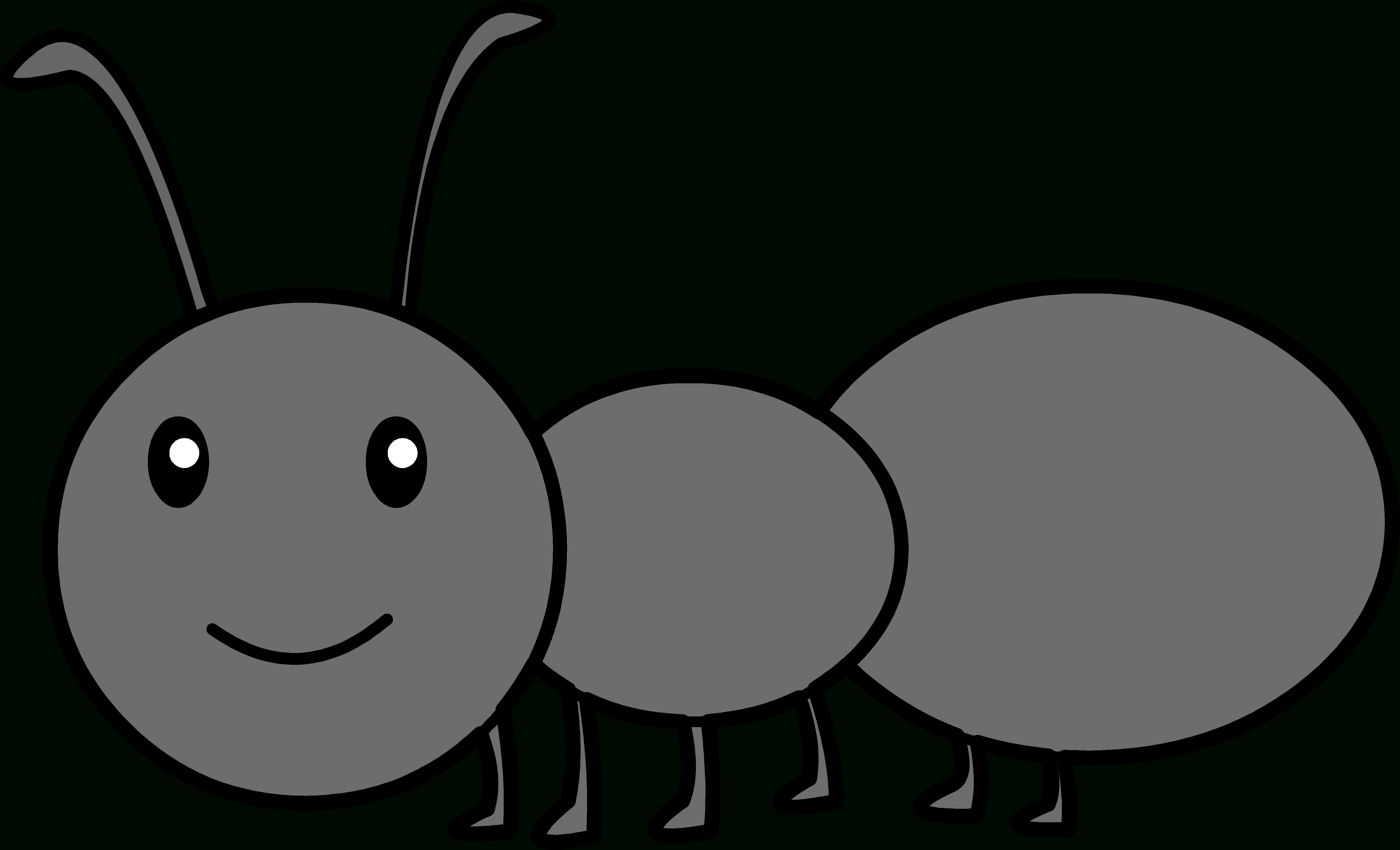 Ant clipart gray. Cute ants letters black