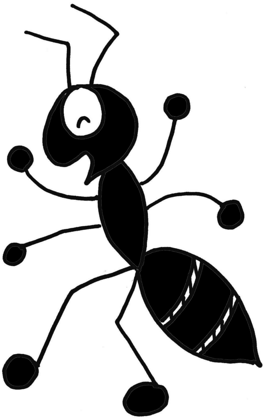 Ant cartoon design transparent. Ants clipart line drawing