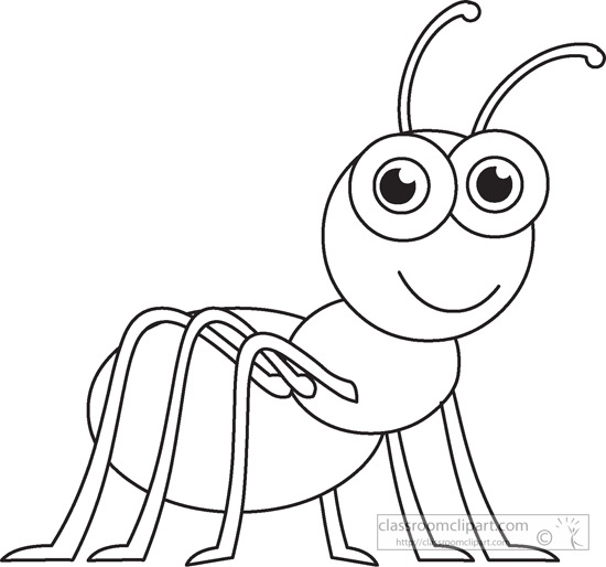 Black and white bourseauxkamas. Ant clipart line