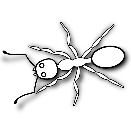Ants clipart line drawing. Ant at getdrawings com