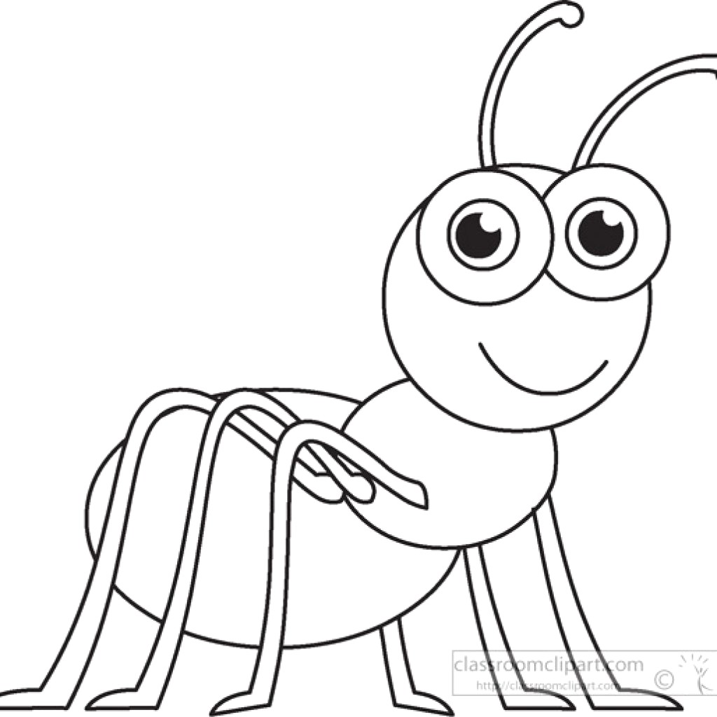 Ants clipart line drawing. Ant at paintingvalley com
