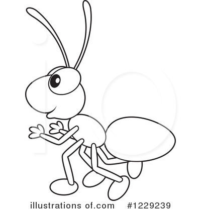 ant clipart line drawing