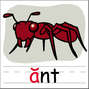 Ants clipart name. Clip art basic words