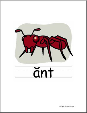 Clip art basic words. Ant clipart name