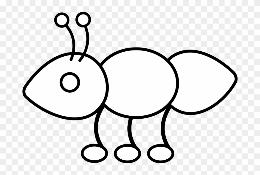 Coloring clip art png. Ant clipart outline