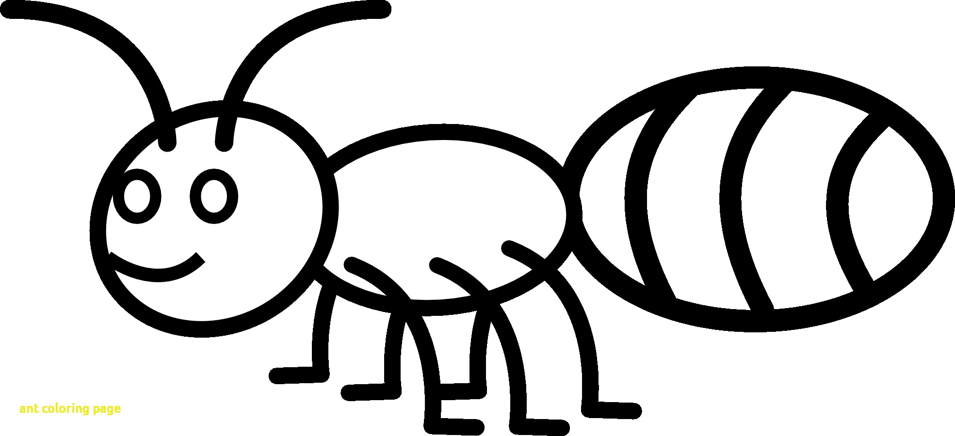 Ants clipart printable. Classic ant coloring page