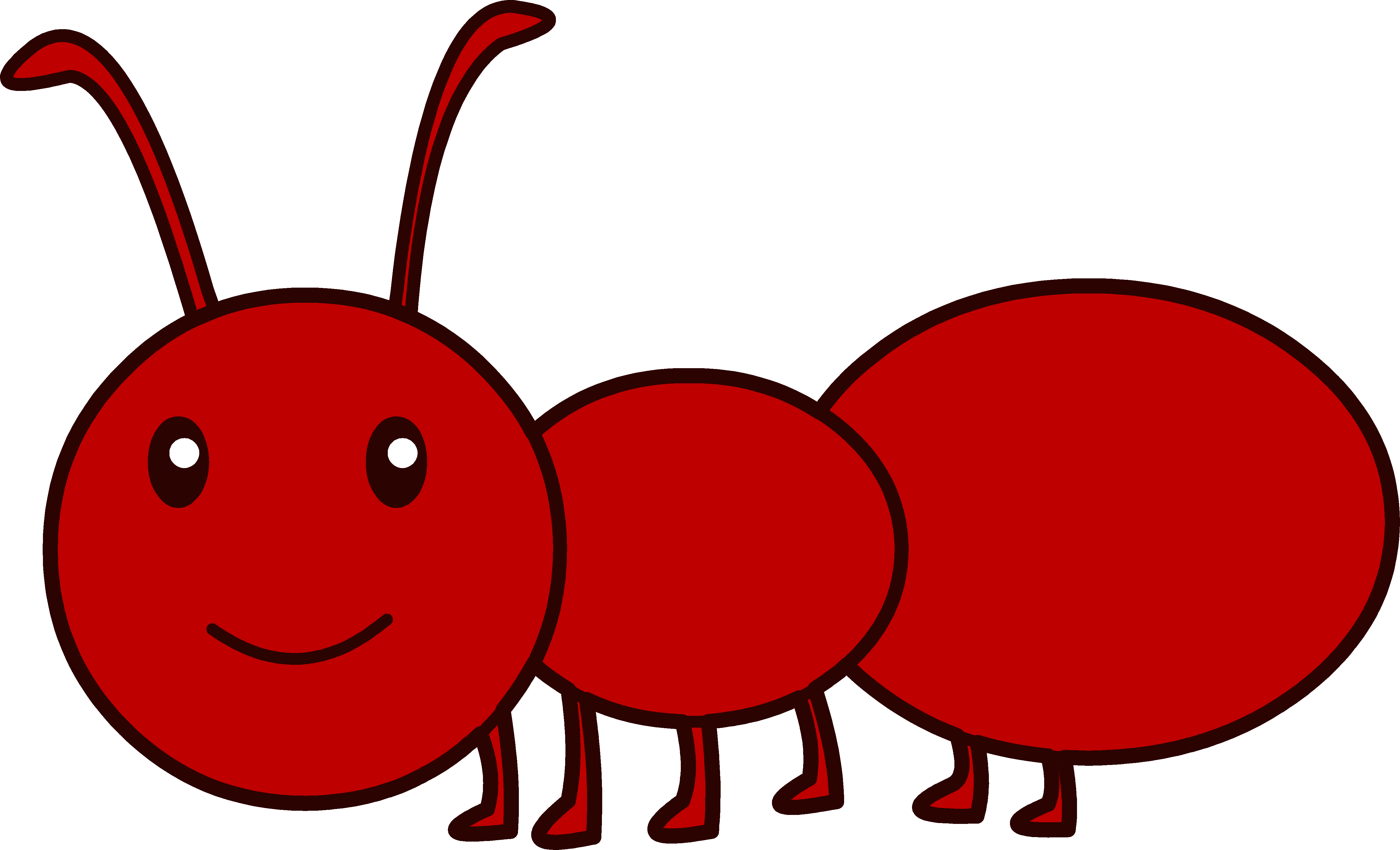 Ants clipart printable. Cute red ant free