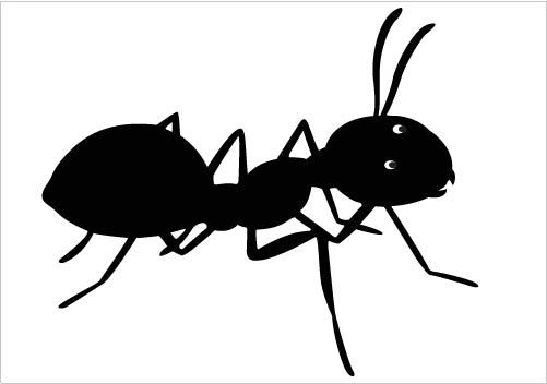 Ants clipart silhouette. Ant at getdrawings com