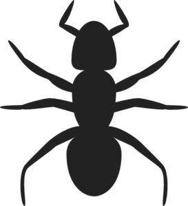 Ant clipart silhouette. Clip art at clker
