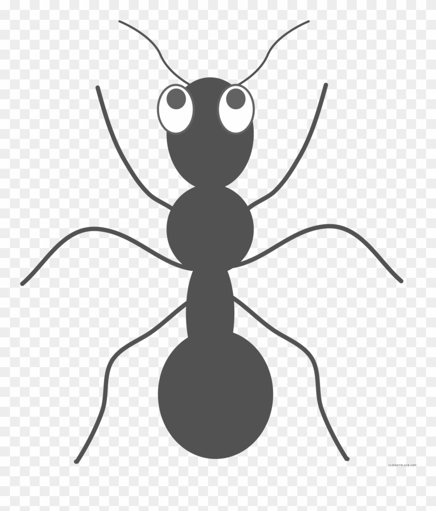 Ants clipart simple. Ant hill black cartoon