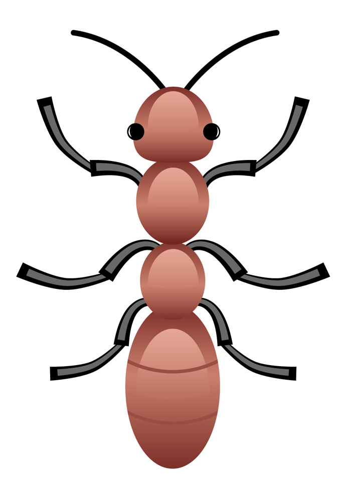 Ant clipart strong. Pinart black and white