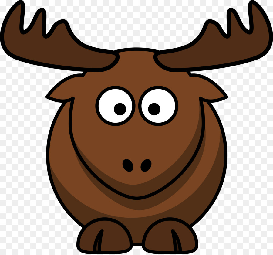 Elk moose cartoon clip. Antler clipart animated