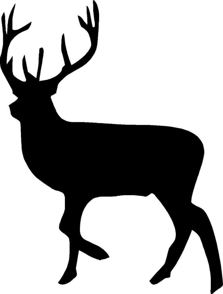 Clipartpen decor silhouette . Antlers clipart baby deer