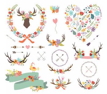 antlers clipart craft