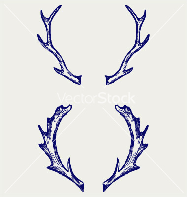 antler clipart easy