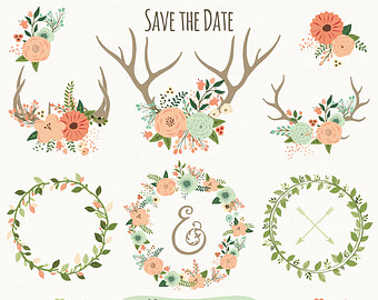 Antlers clipart flower crown. Free antler cliparts download