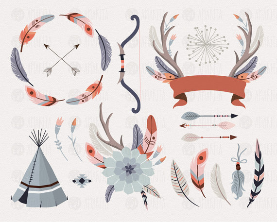 antler clipart hipster