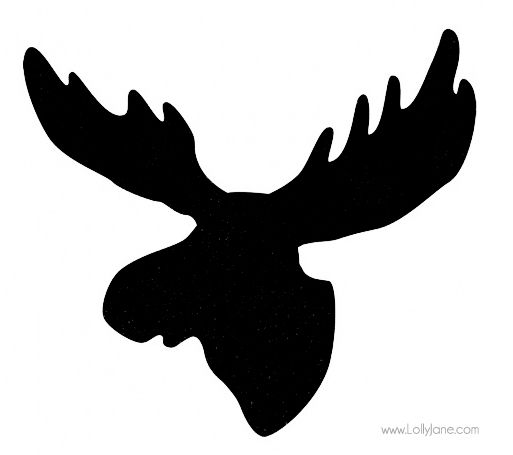 Antlers clipart moose. Wood framed sign tutorial