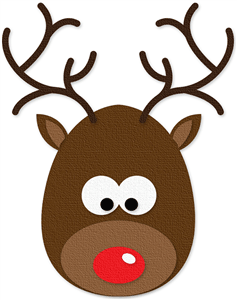 Festive face painting . Antler clipart rudolph the red nosed reindeer