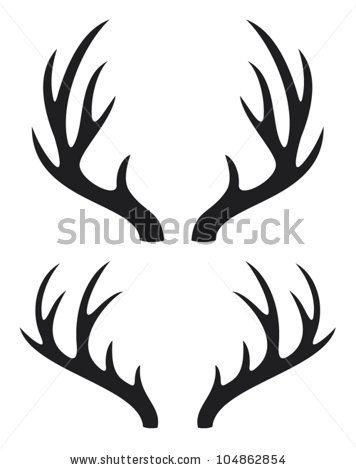Antlers clipart sketch. Antler logo google search