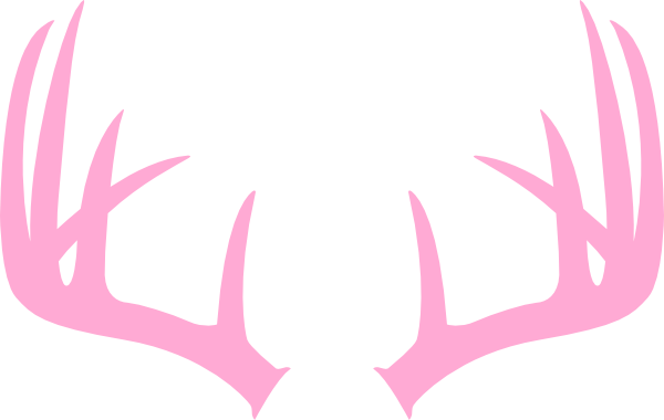 Pink deer clip art. Antler clipart reindeer ear