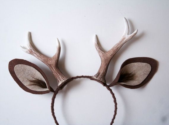 Antlers clipart reindeer ear. Faun and ears headband