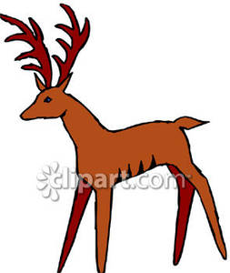 Antlers clipart simple. Deer with royalty free