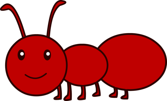 Cute red ant free. Ants clipart