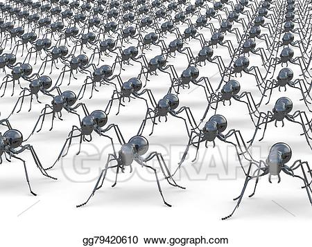 Stock illustration of insects. Ants clipart army ant