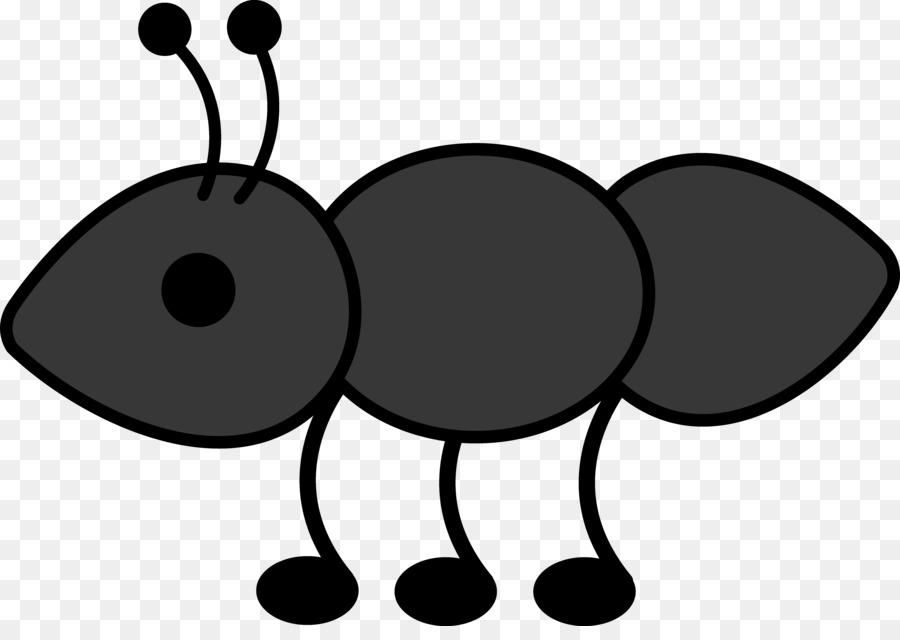 Atom red imported cartoon. Ant clipart fire ant