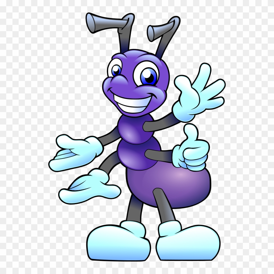 Cartoon purple png download. Ants clipart friendly
