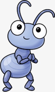 Cute blue lovely small. Ants clipart little ant