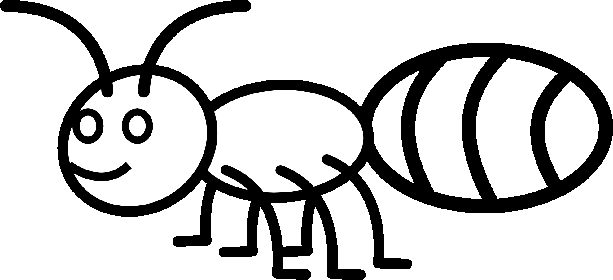 New ant coloring page. Ants clipart name