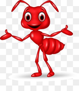 Ant clipart red ant. Png vectors psd and