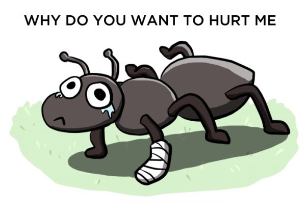 Ants clipart sad. Could an ant survive