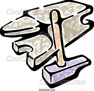 Hammer outline movieweb. Anvil clipart malleability