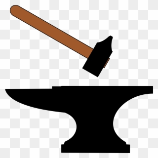 Anvil clipart malleability. Free png and hammer