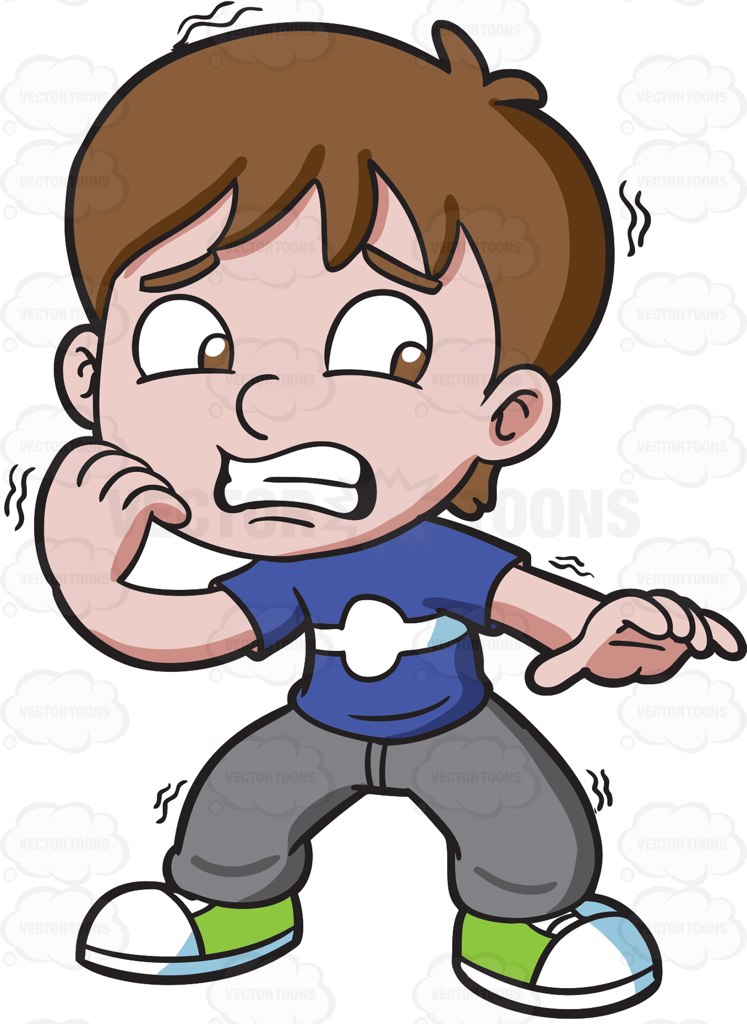 nervous clipart anxious kid