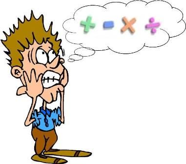 Math phobia and could. Anxiety clipart fear