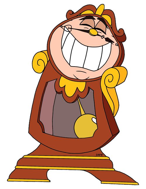 Anxiety clipart gif transparent. Lumiere and cogsworth clip