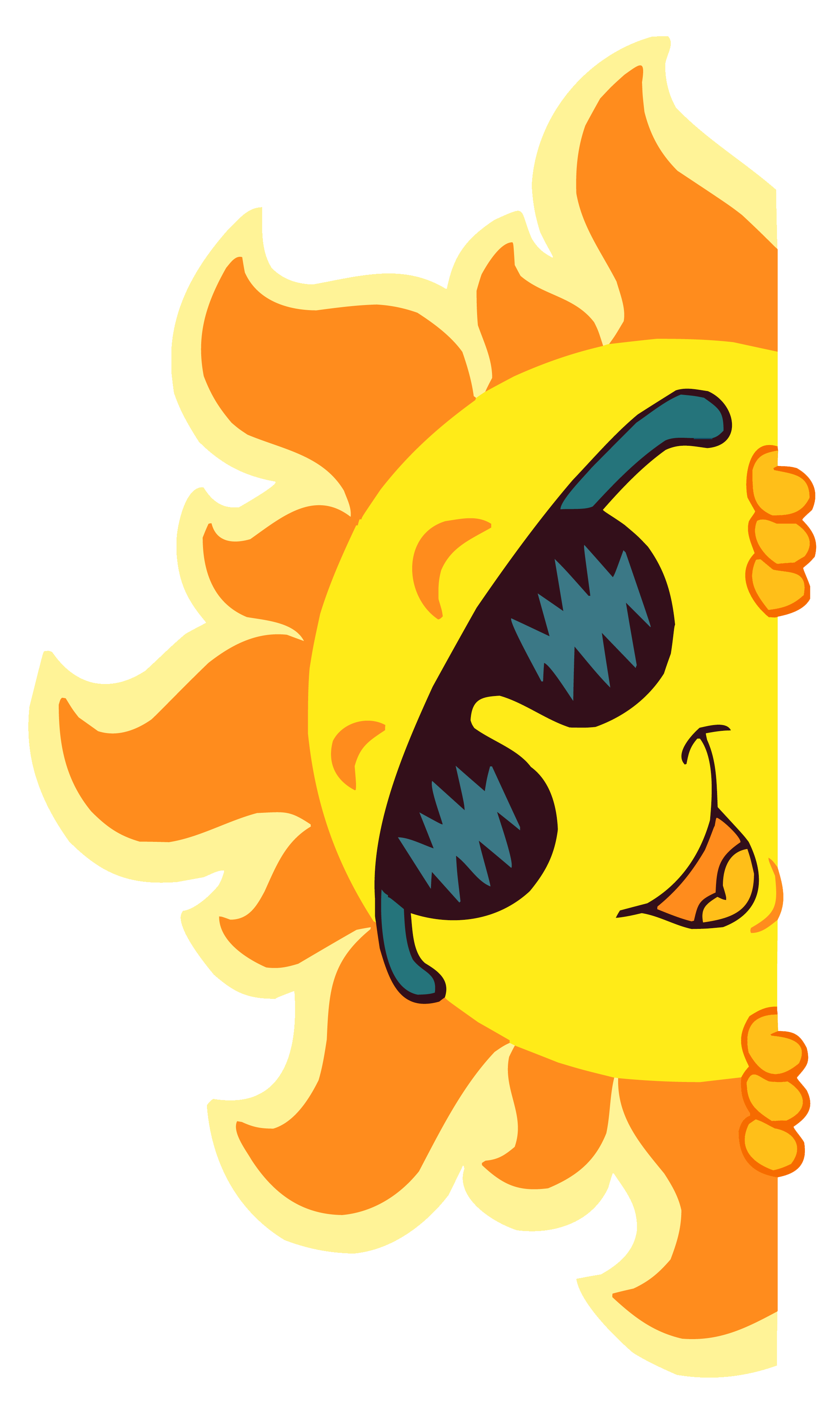 Heat clipart heat cramp. Transparent smiling sun decoration
