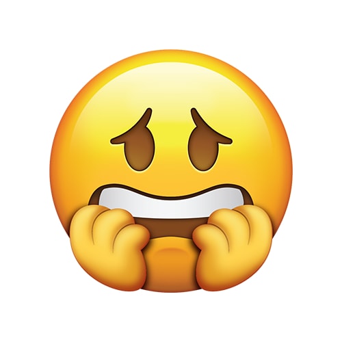 Nail Biting Emoji ~ Biting Nervous Asustado Anxiety Biter Emojis ...