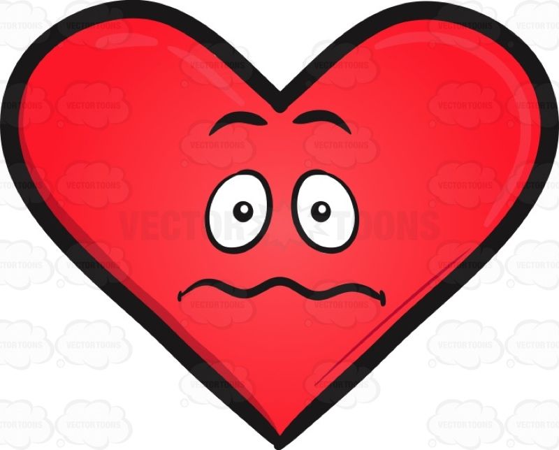 Anxiety clipart nervousness. Nervous heart emoji and