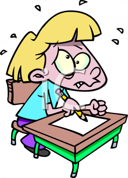 Picture of a little. Anxiety clipart test